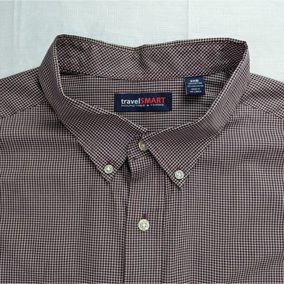 Roundtree & Yorke Shirts Roundtree York Travel Smart Mens Dress